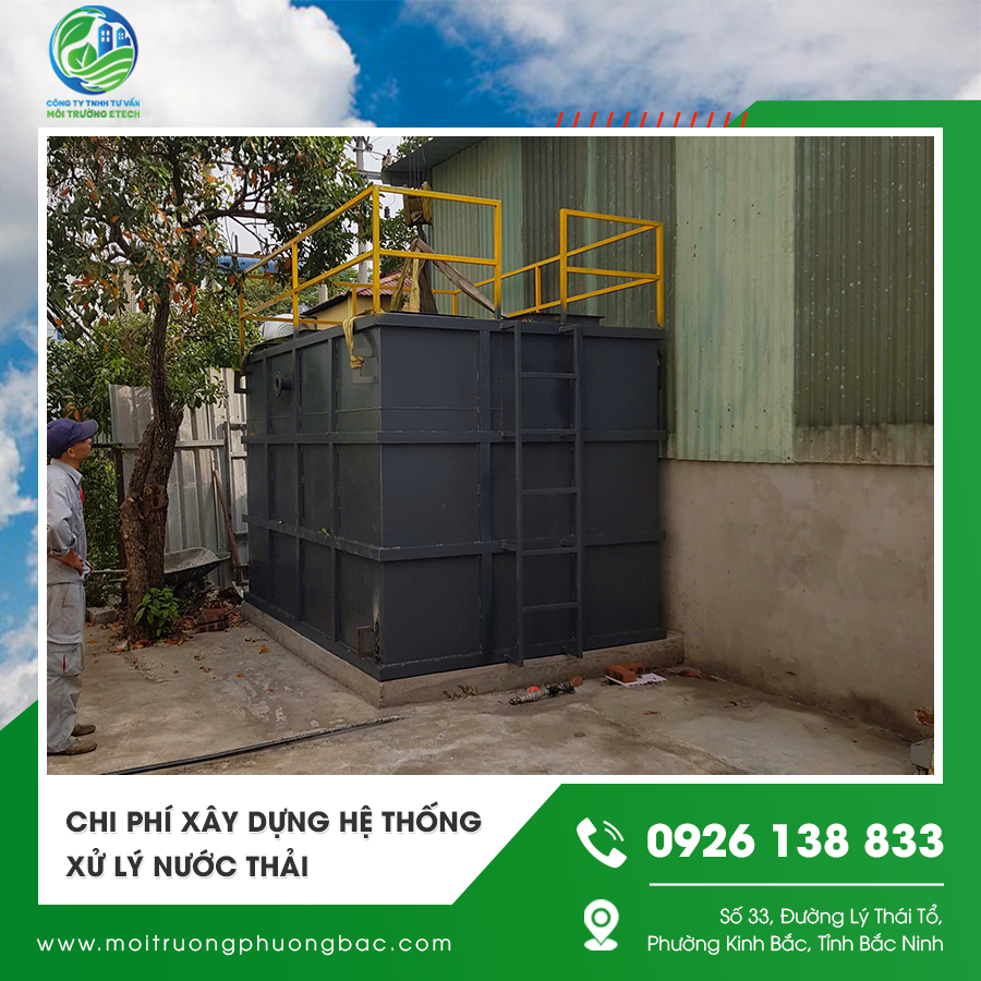 Chi phí xây dựng hệ thống xử lý nước thải được tính toán chi tiết. Chi phí xây dựng hệ thống xử lý nước thải được tính toán chi tiết.