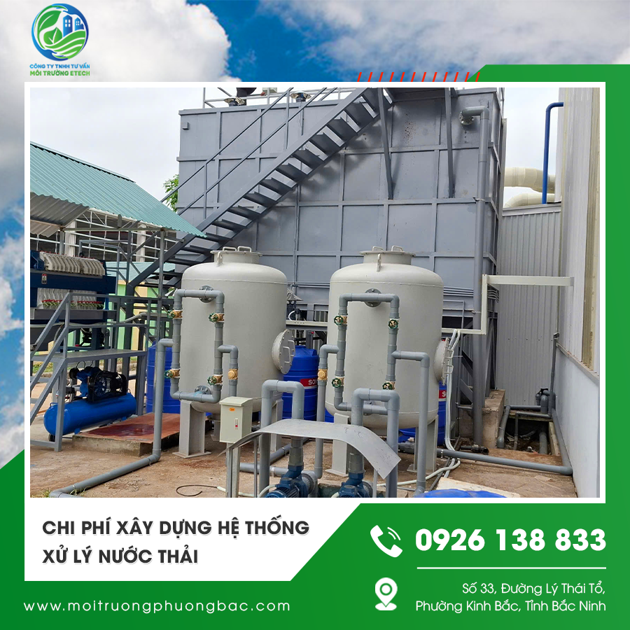Chi phí xây dựng hệ thống xử lý nước thải công nghiệp với quy mô khác nhau. Chi phí xây dựng hệ thống xử lý nước thải công nghiệp với quy mô khác nhau.