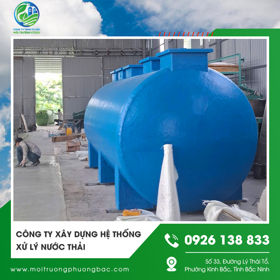 Công ty xây dựng hệ thống xử lý nước thải thi công bể chứa và lắp đặt thiết bị hiện đại. Công ty xây dựng hệ thống xử lý nước thải thi công bể chứa và lắp đặt thiết bị hiện đại.