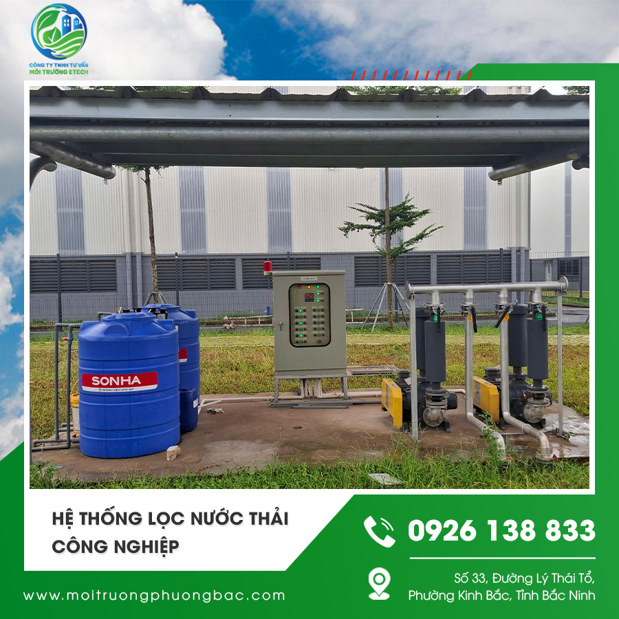 Hệ thống lọc nước thải công nghiệp loại bỏ tạp chất và hóa chất độc hại trước khi xả ra môi trường. Hệ thống lọc nước thải công nghiệp loại bỏ tạp chất và hóa chất độc hại trước khi xả ra môi trường.