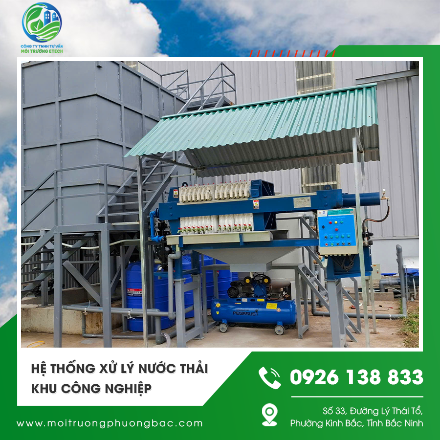 Hình ảnh hệ thống xử lý nước thải khu công nghiệp với công suất lớn Hình ảnh hệ thống xử lý nước thải khu công nghiệp với công suất lớn