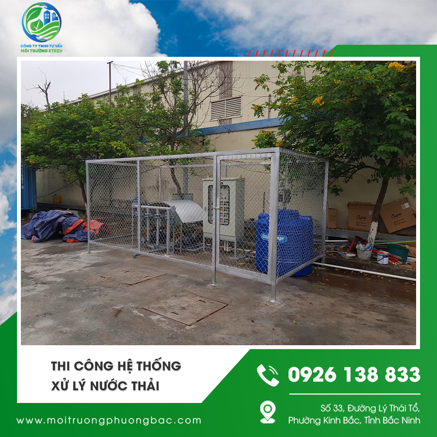 Thi công hệ thống xử lý nước thải sinh hoạt tại khu đô thị Thi công hệ thống xử lý nước thải sinh hoạt tại khu đô thị