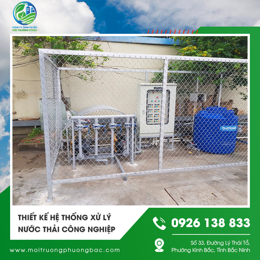 Thiết kế hệ thống xử lý nước thải công nghiệp cho nhà máy sản xuất. Thiết kế hệ thống xử lý nước thải công nghiệp cho nhà máy sản xuất.