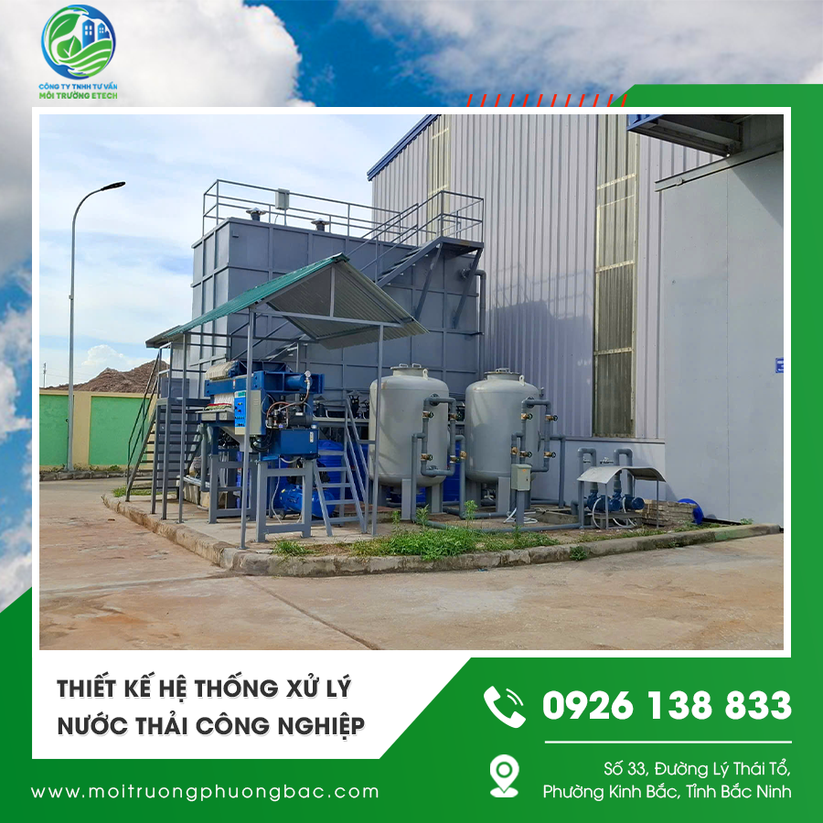 Thiết kế hệ thống xử lý nước thải công nghiệp hiện đại. Thiết kế hệ thống xử lý nước thải công nghiệp hiện đại.