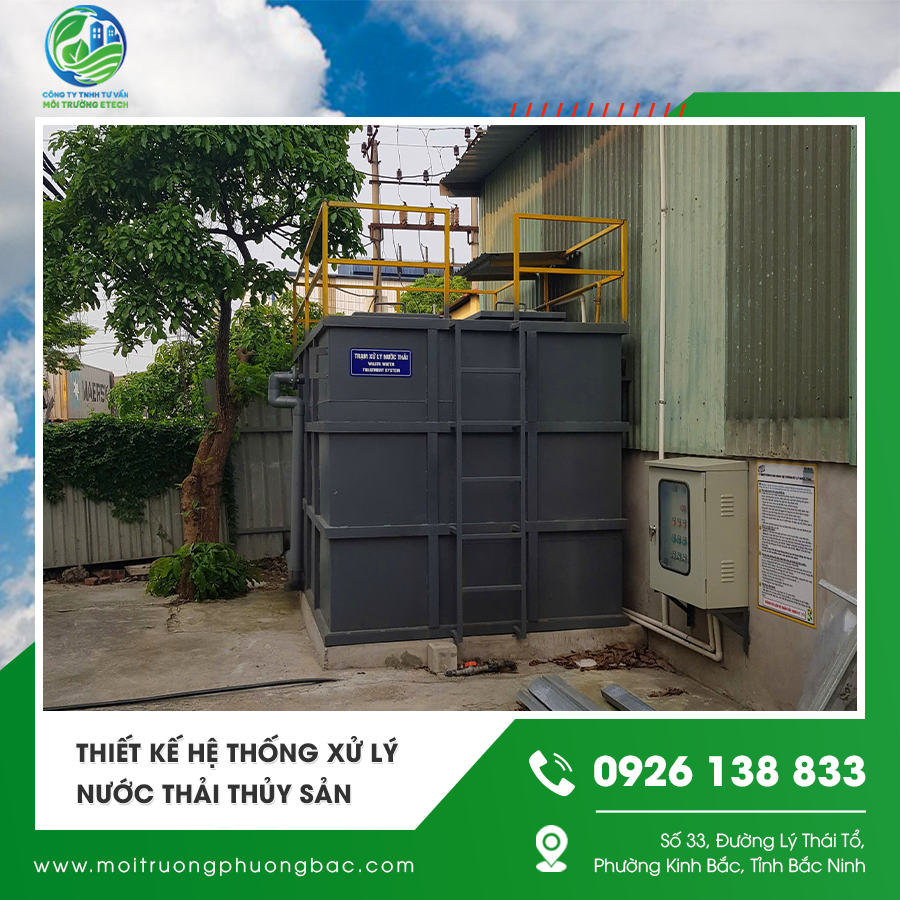 Thiết kế hệ thống xử lý nước thải thủy sản nhằm tối ưu hiệu quả xử lý và bảo vệ môi trường. Thiết kế hệ thống xử lý nước thải thủy sản nhằm tối ưu hiệu quả xử lý và bảo vệ môi trường.