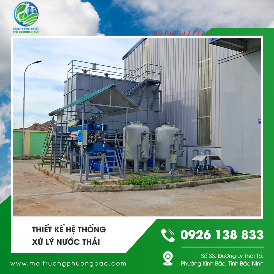 Hình ảnh thiết kế hệ thống xử lý nước thải cho nhà máy sản xuất quy mô lớn. Hình ảnh thiết kế hệ thống xử lý nước thải cho nhà máy sản xuất quy mô lớn.