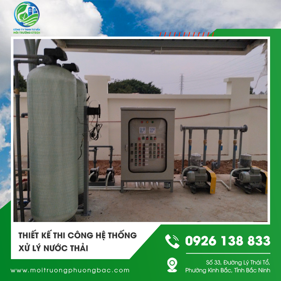 Thiết kế thi công hệ thống xử lý nước thải cho khu công nghiệp Thiết kế thi công hệ thống xử lý nước thải cho khu công nghiệp