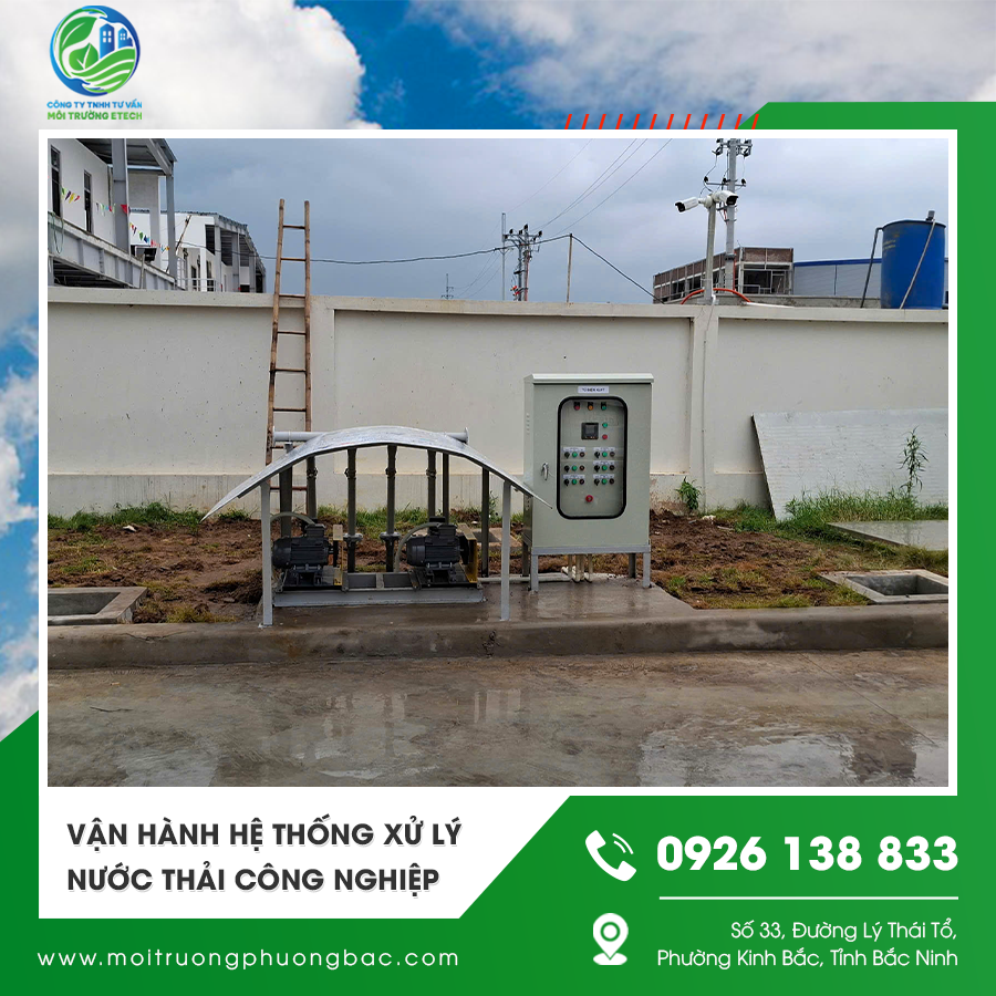 Vận hành hệ thống xử lý nước thải công nghiệp tại nhà máy sản xuất. Vận hành hệ thống xử lý nước thải công nghiệp tại nhà máy sản xuất.