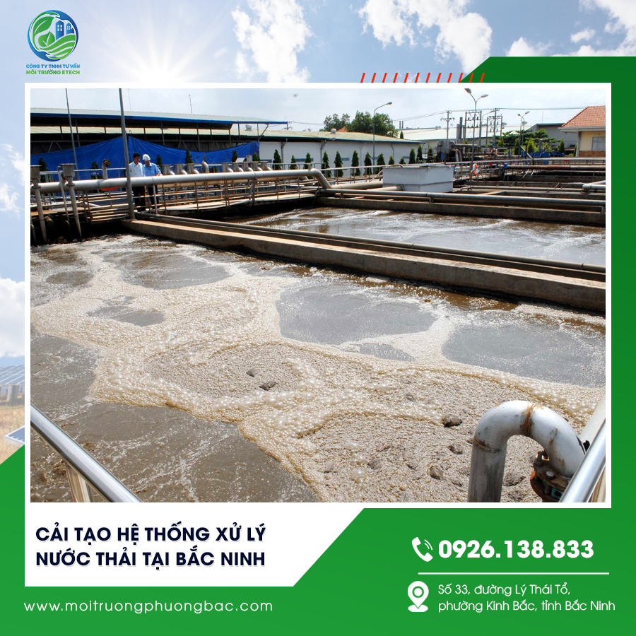 Cải tạo hệ thống xử lý nước thải tại Bắc Ninh
