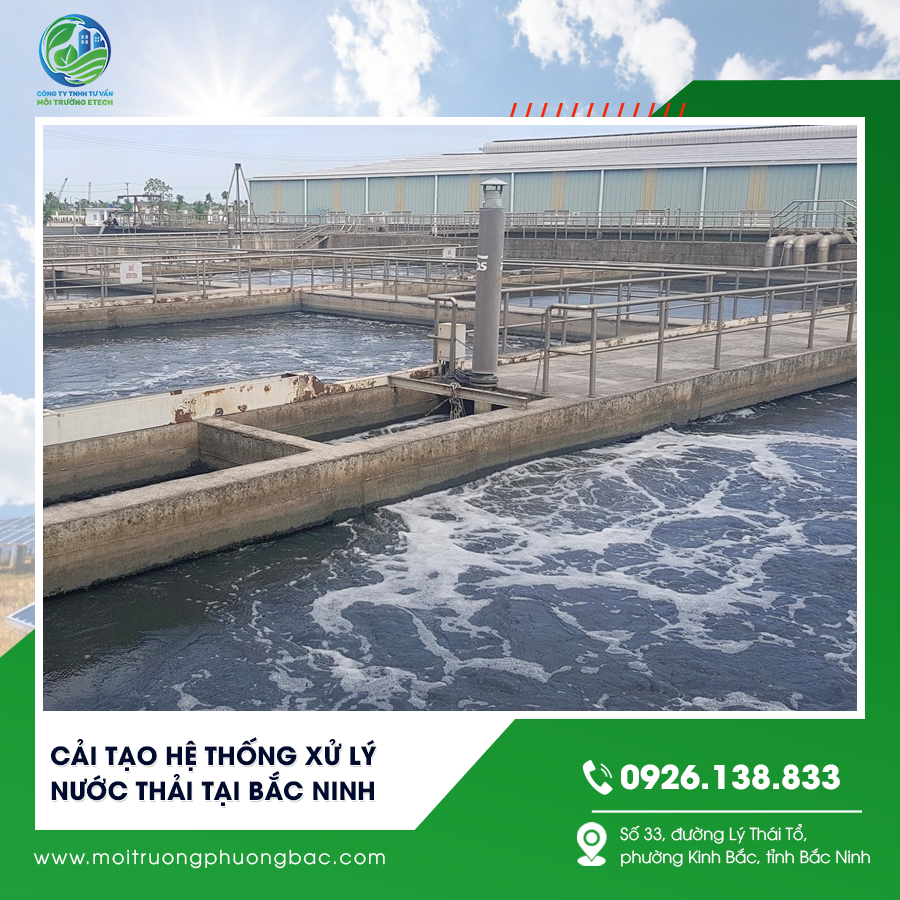 Cải tạo hệ thống xử lý nước thải tại Bắc Ninh