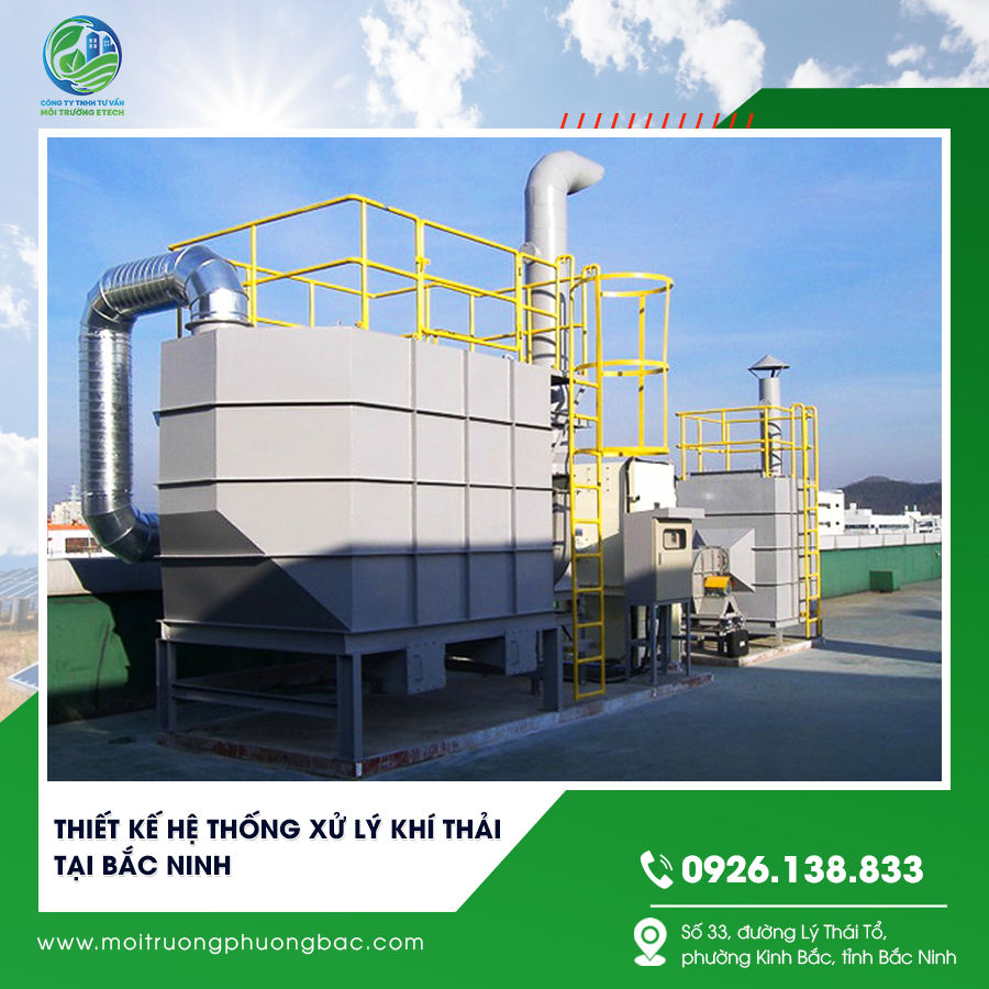 Thiết kế hệ thống xử lý khí thải tại Bắc Ninh