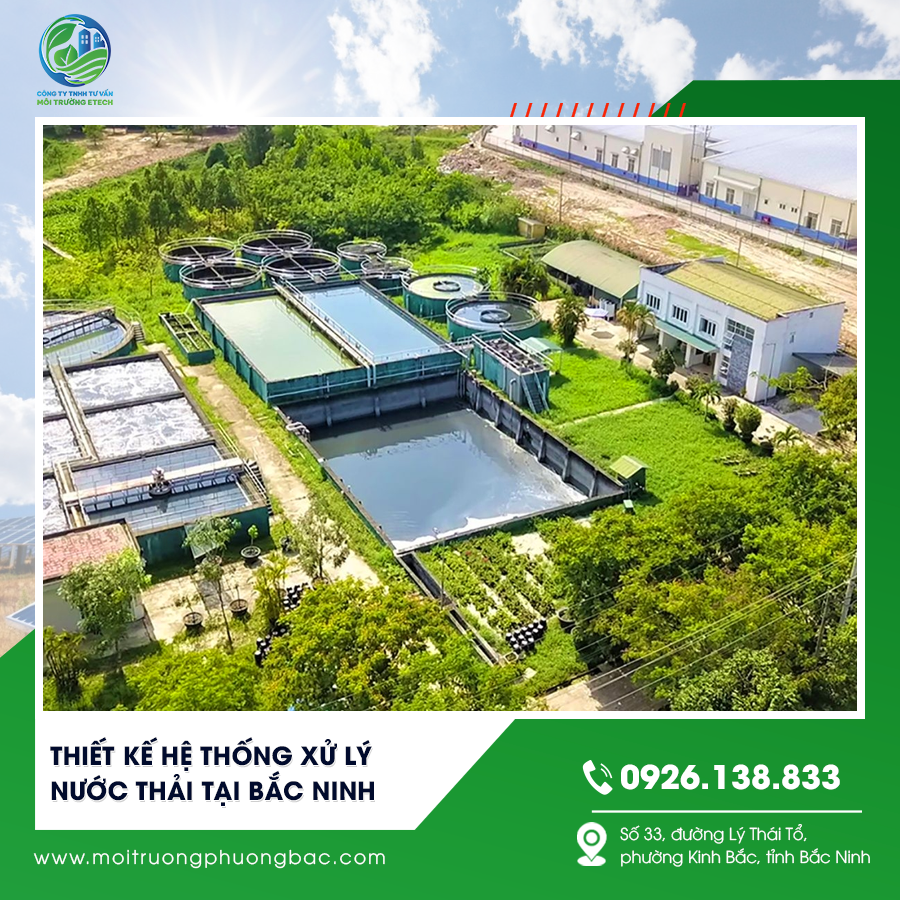 Thiết kế hệ thống xử lý nước thải tại Bắc Ninh