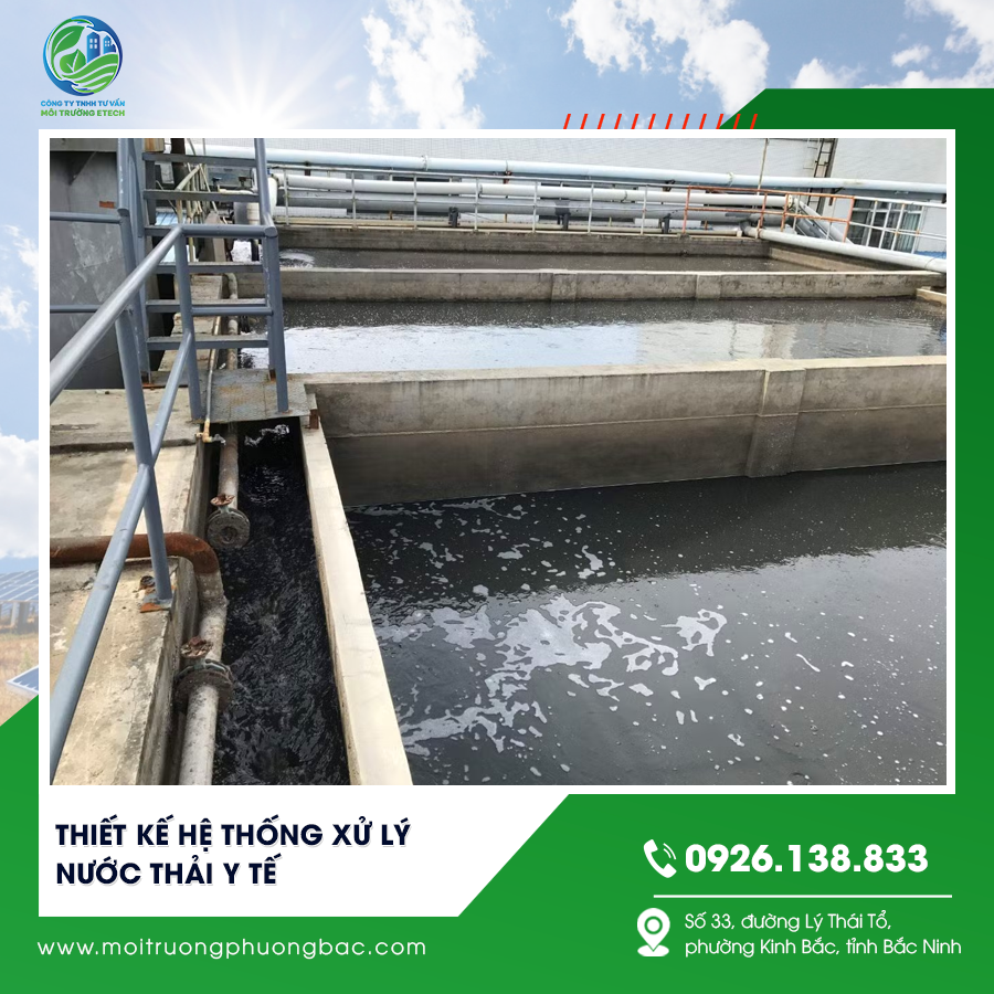Thiết kế hệ thống xử lý nước thải y tế