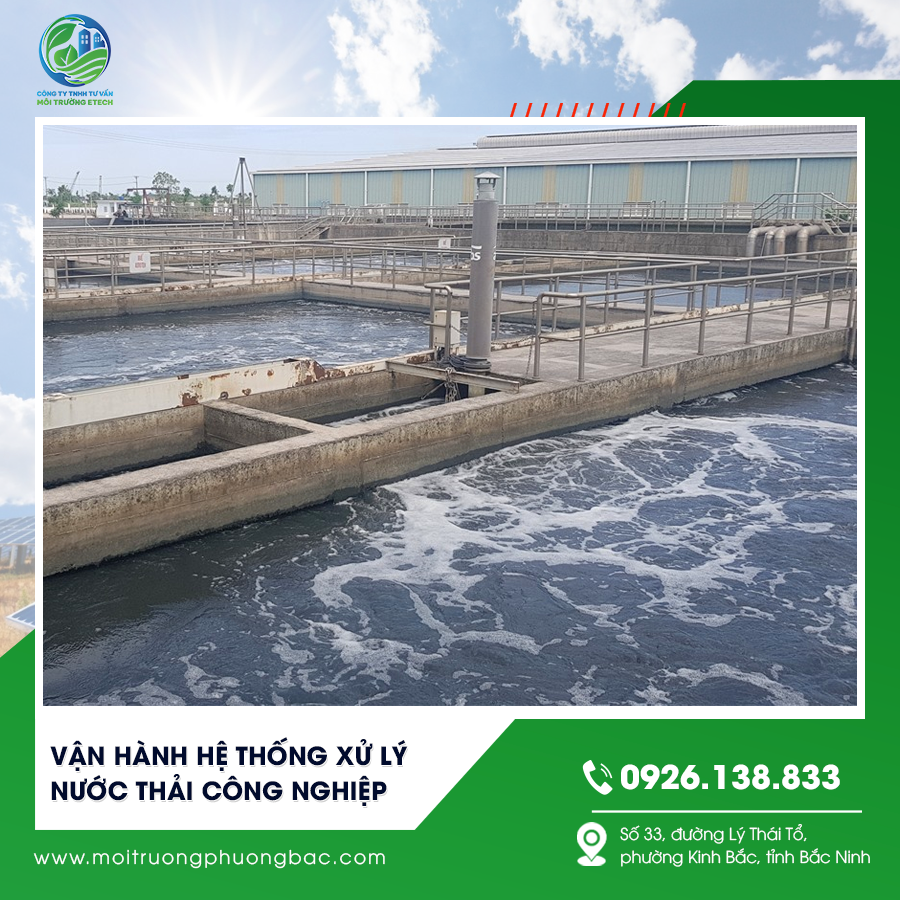 Vận hành hệ thống xử lý nước thải công nghiệp