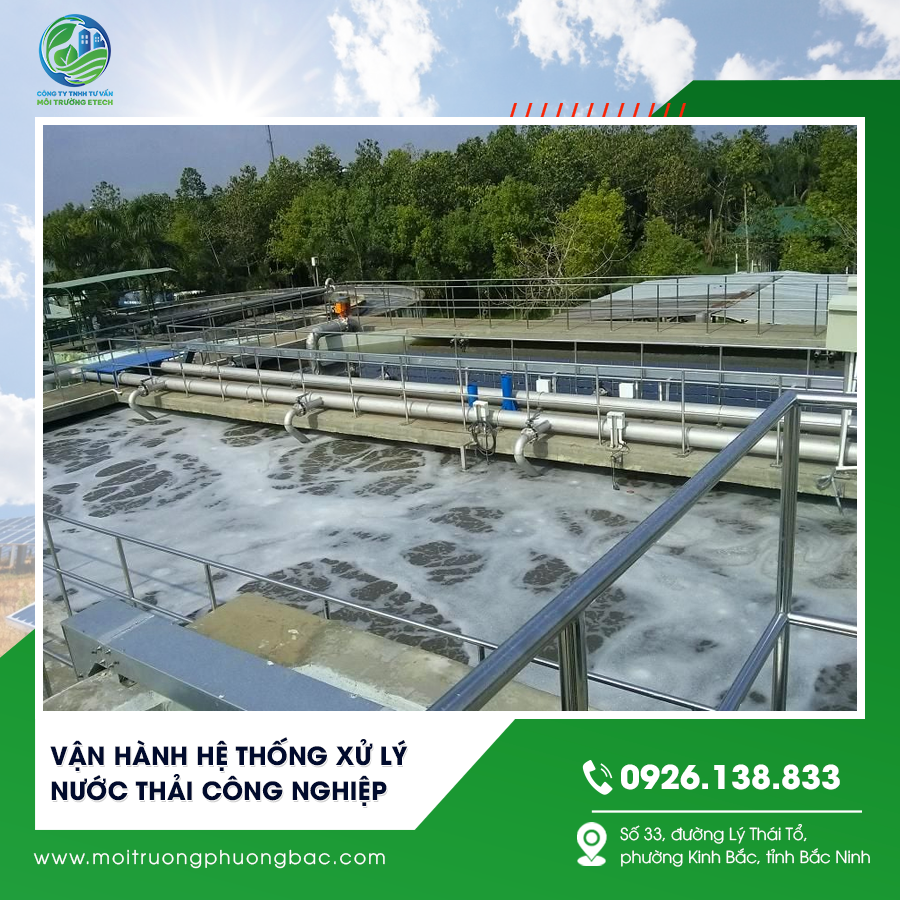 Vận hành hệ thống xử lý nước thải công nghiệp
