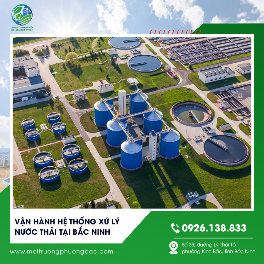 Vận hành hệ thống xử lý nước thải tại Bắc Ninh
