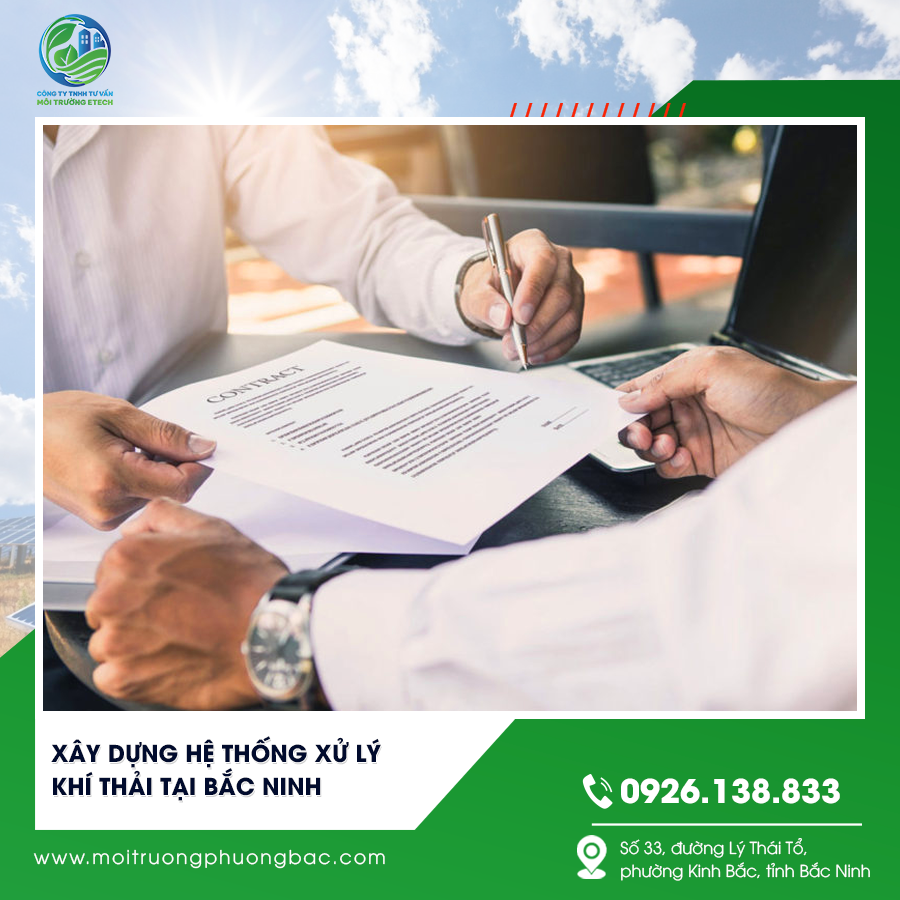 Xây dựng hệ thống xử lý khí thải tại Bắc Ninh