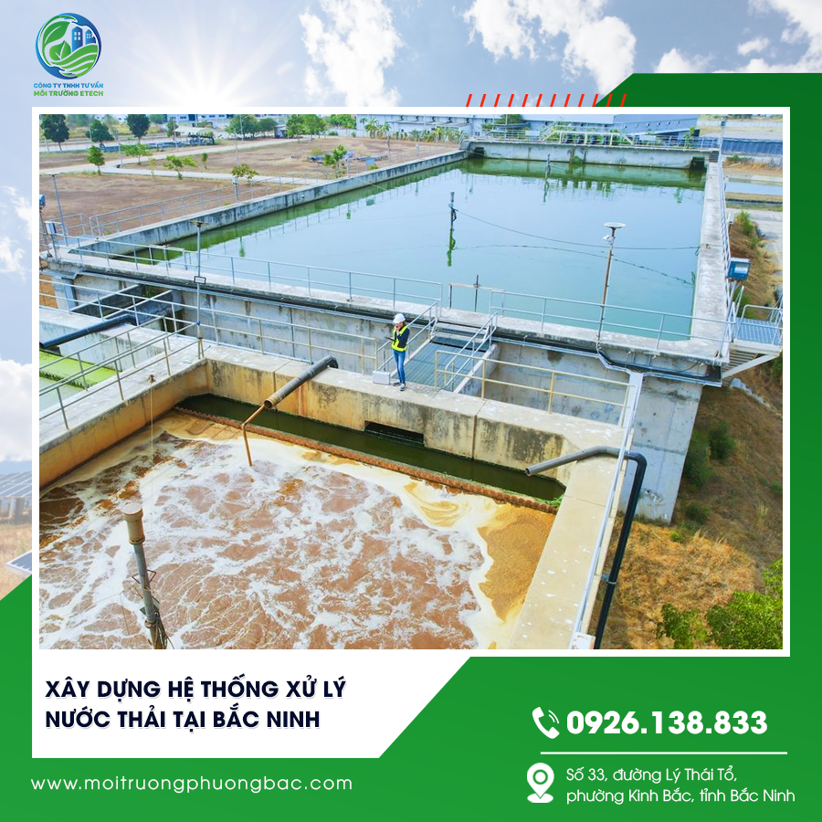 Xây dựng hệ thống xử lý nước thải tại Bắc Ninh