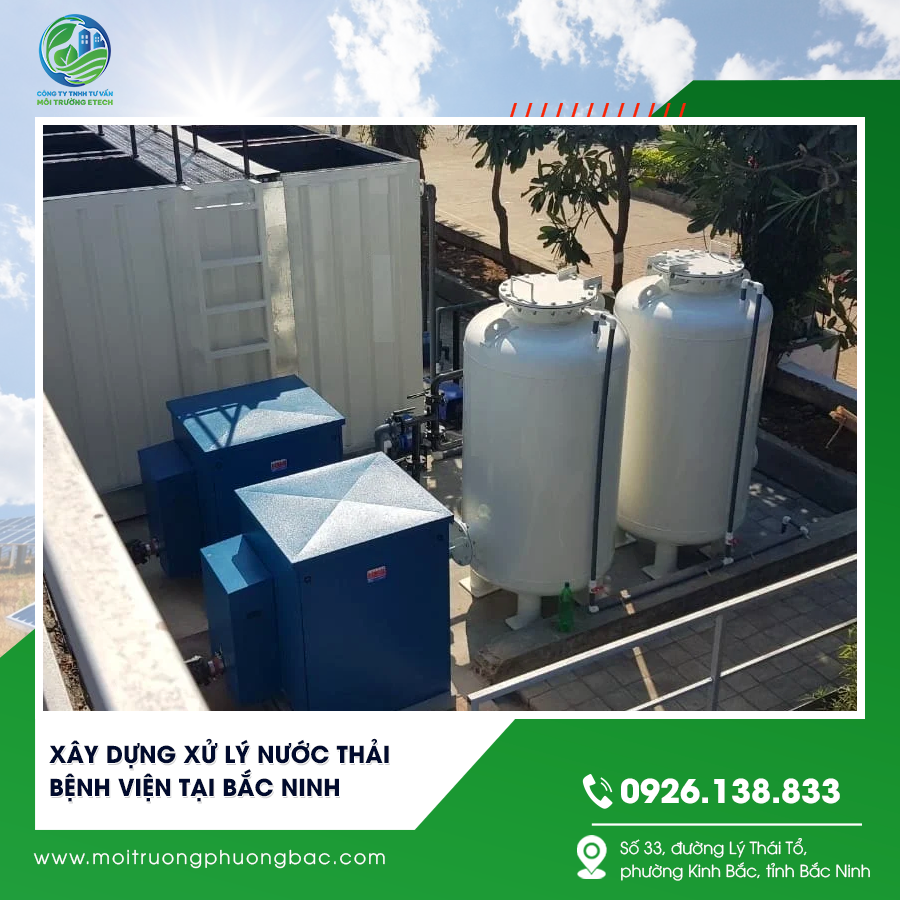 Xây dựng xử lý nước thải bệnh viện tại Bắc Ninh