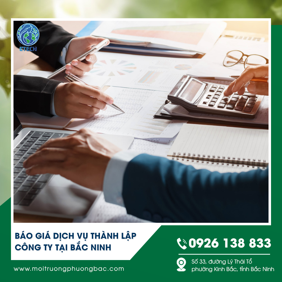 Báo giá dịch vụ thành lập công ty tại Bắc Ninh