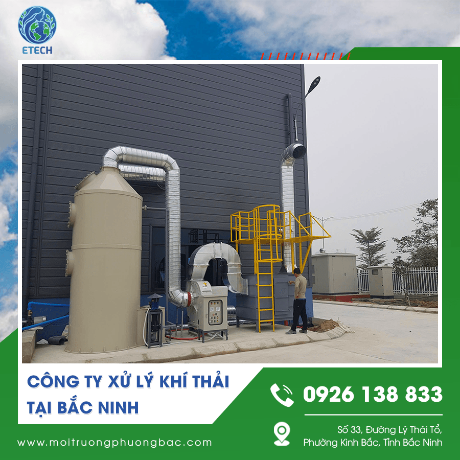 Cận cảnh hệ thống xử lý khí thải của công ty xử lý khí thải tại Bắc Ninh Cận cảnh hệ thống xử lý khí thải của công ty xử lý khí thải tại Bắc Ninh
