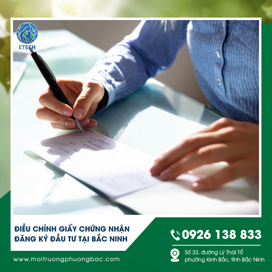 Điều chỉnh giấy chứng nhận đăng ký đầu tư tại Bắc Ninh