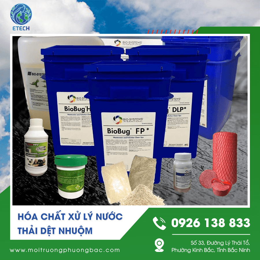 Hóa chất xử lý nước thải dệt nhuộm hỗ trợ giảm COD và hàm lượng chất rắn Hóa chất xử lý nước thải dệt nhuộm hỗ trợ giảm COD và hàm lượng chất rắn