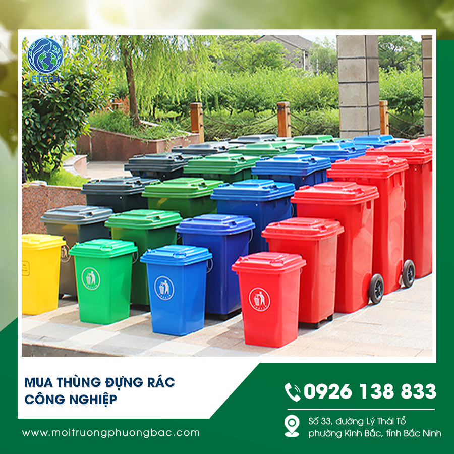 Phân loại khi mua thùng đựng rác công nghiệp