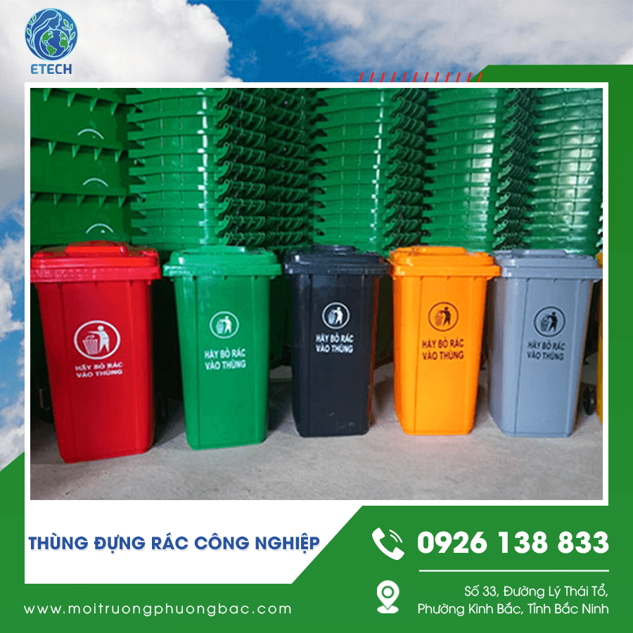 Các mẫu thùng đựng rác công nghiệp nhựa HDPE có độ bền cao Các mẫu thùng đựng rác công nghiệp nhựa HDPE có độ bền cao