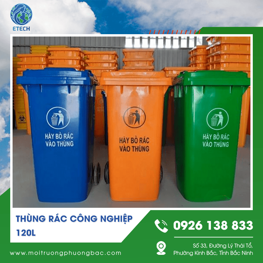 Các mẫu thùng rác công nghiệp 120l nhựa dày có khả năng chịu va đập tốt Các mẫu thùng rác công nghiệp 120l nhựa dày có khả năng chịu va đập tốt