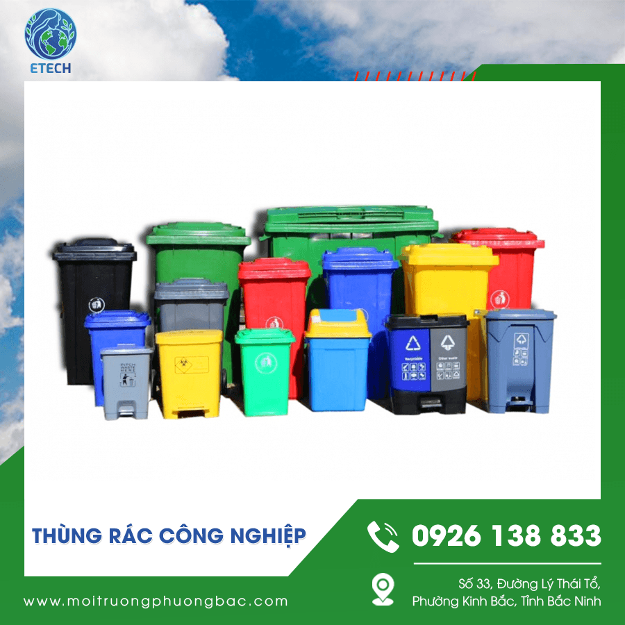 Các loại thùng rác công nghiệp nhựa HDPE Các loại thùng rác công nghiệp nhựa HDPE