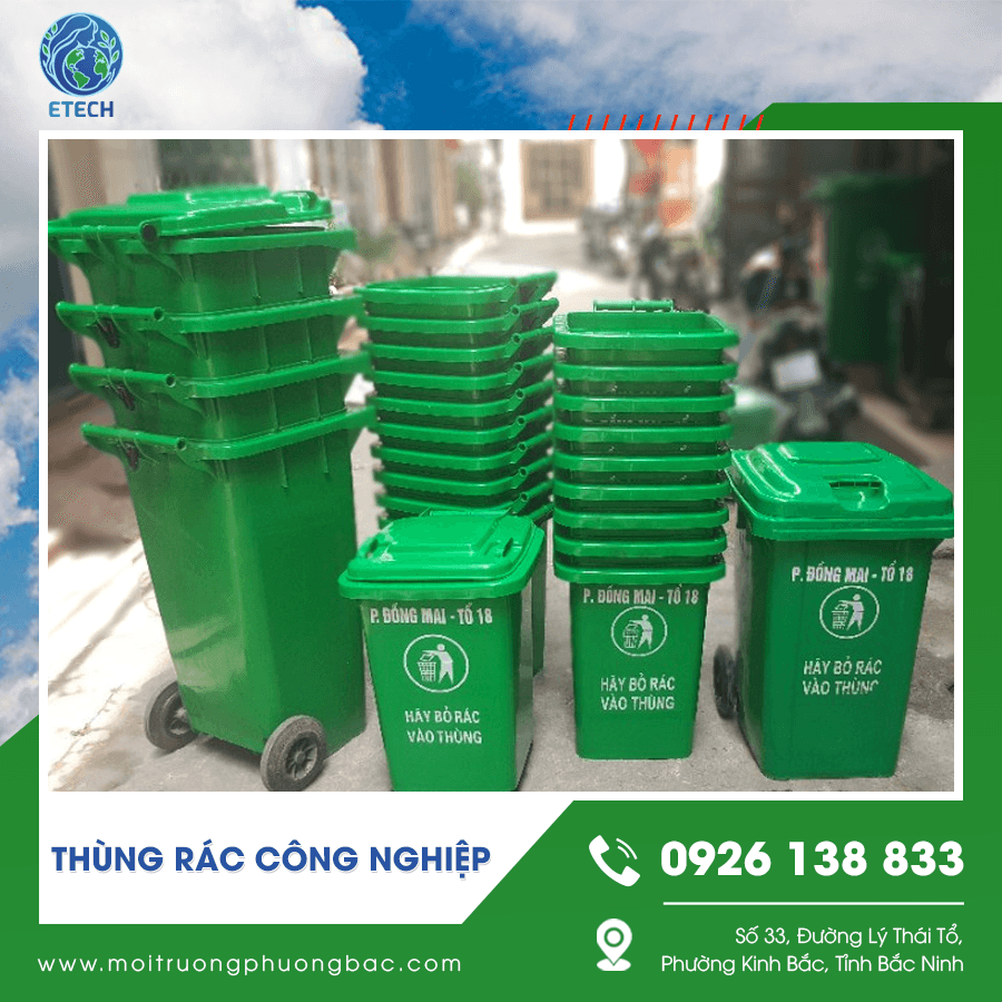 Các loại thùng rác công nghiệp chất lượng cao được sử dụng phổ biến Các loại thùng rác công nghiệp chất lượng cao được sử dụng phổ biến