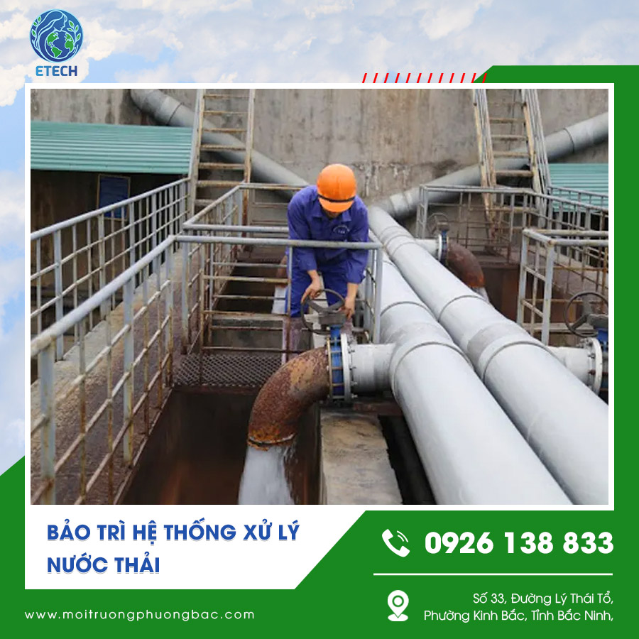 Kỹ thuật viên kiểm tra bảo trì hệ thống xử lý nước thải định kỳ Kỹ thuật viên kiểm tra bảo trì hệ thống xử lý nước thải định kỳ