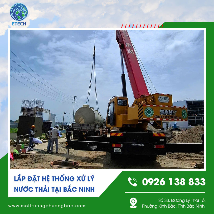 Quá trình lắp đặt hệ thống xử lý nước thải Quá trình lắp đặt hệ thống xử lý nước thải