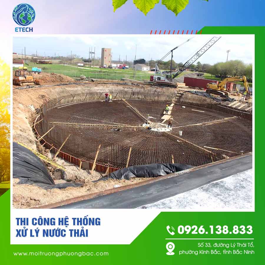 Thi công hệ thống xử lý nước thải