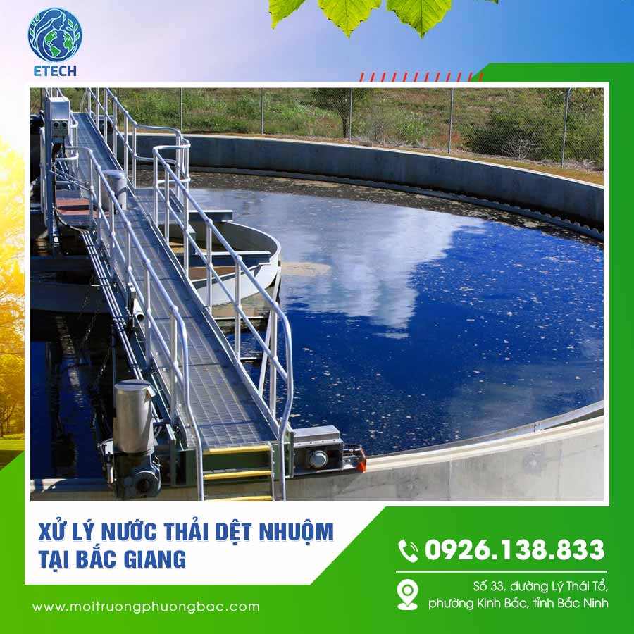 Xử lý nước thải dệt nhuộm tại Bắc Giang