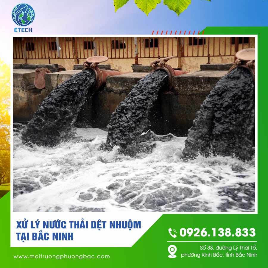 Xử lý nước thải dệt nhuộm tại Bắc Ninh