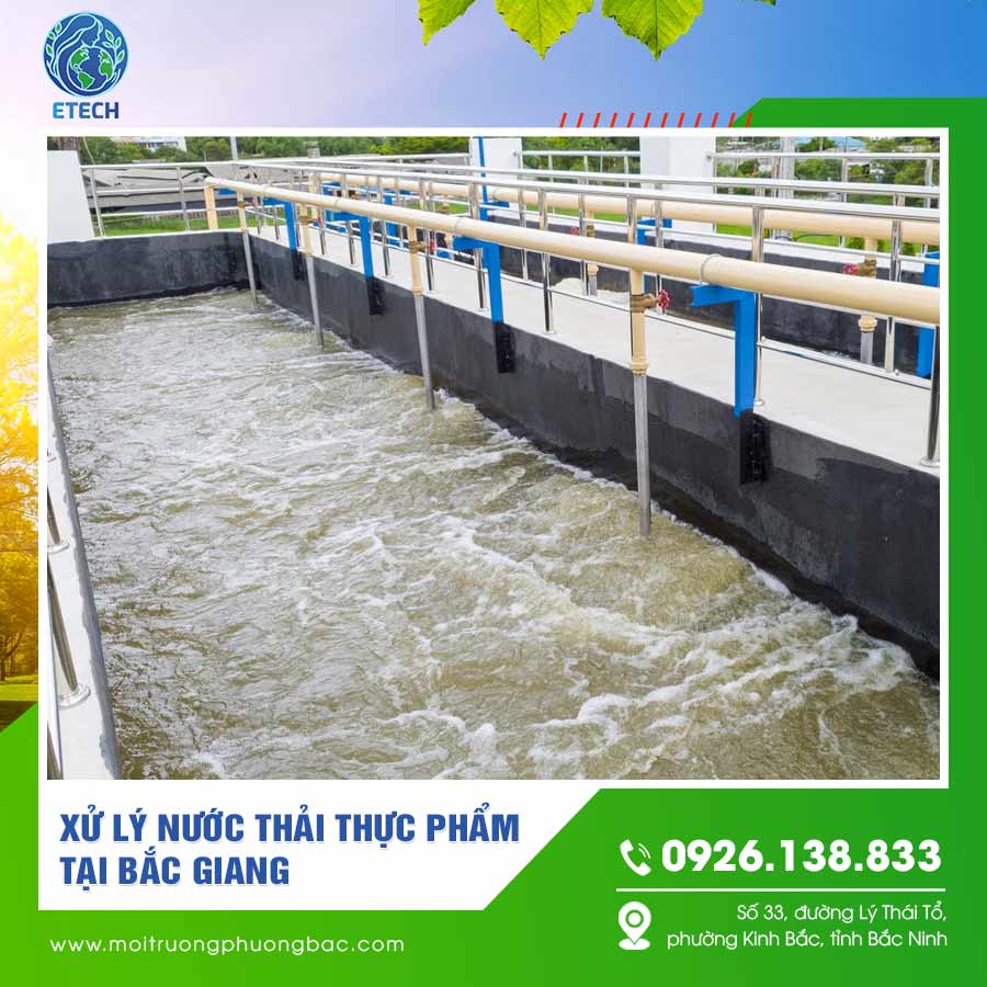 Xử lý nước thải thực phẩm tại Bắc Giang