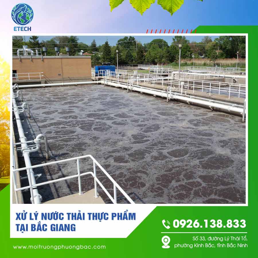 Xử lý nước thải thực phẩm tại Bắc Giang
