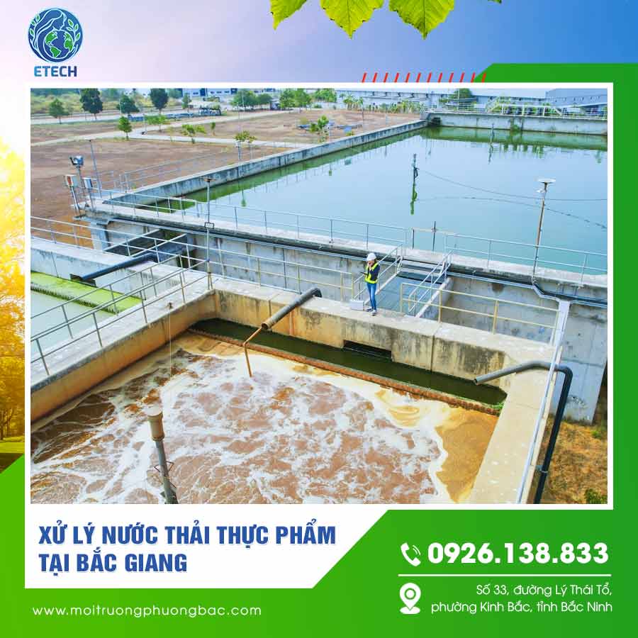 Xử lý nước thải thực phẩm tại Bắc Giang