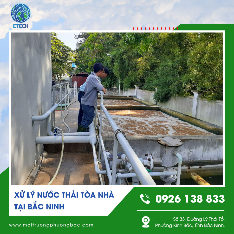 Hệ thống xử lý nước thải tòa nhà tại Bắc Ninh hiện đại Hệ thống xử lý nước thải tòa nhà tại Bắc Ninh hiện đại